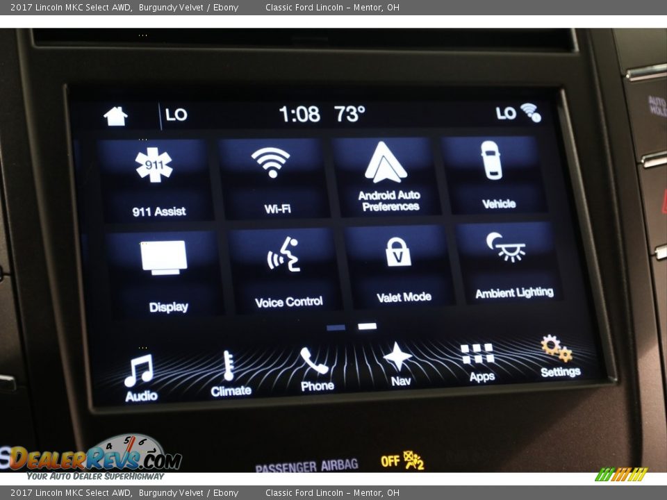 2017 Lincoln MKC Select AWD Burgundy Velvet / Ebony Photo #17