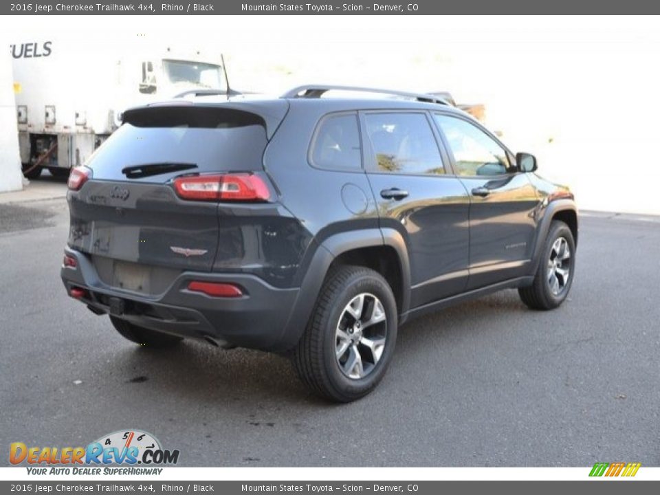 2016 Jeep Cherokee Trailhawk 4x4 Rhino / Black Photo #6
