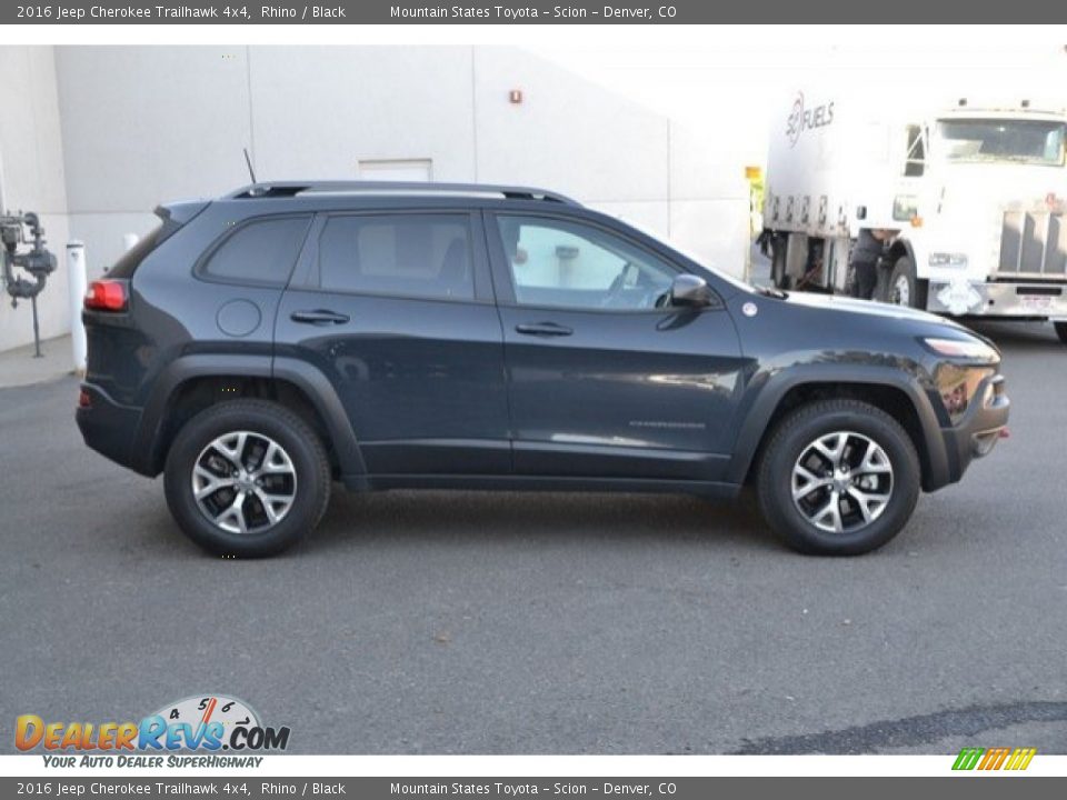 2016 Jeep Cherokee Trailhawk 4x4 Rhino / Black Photo #7