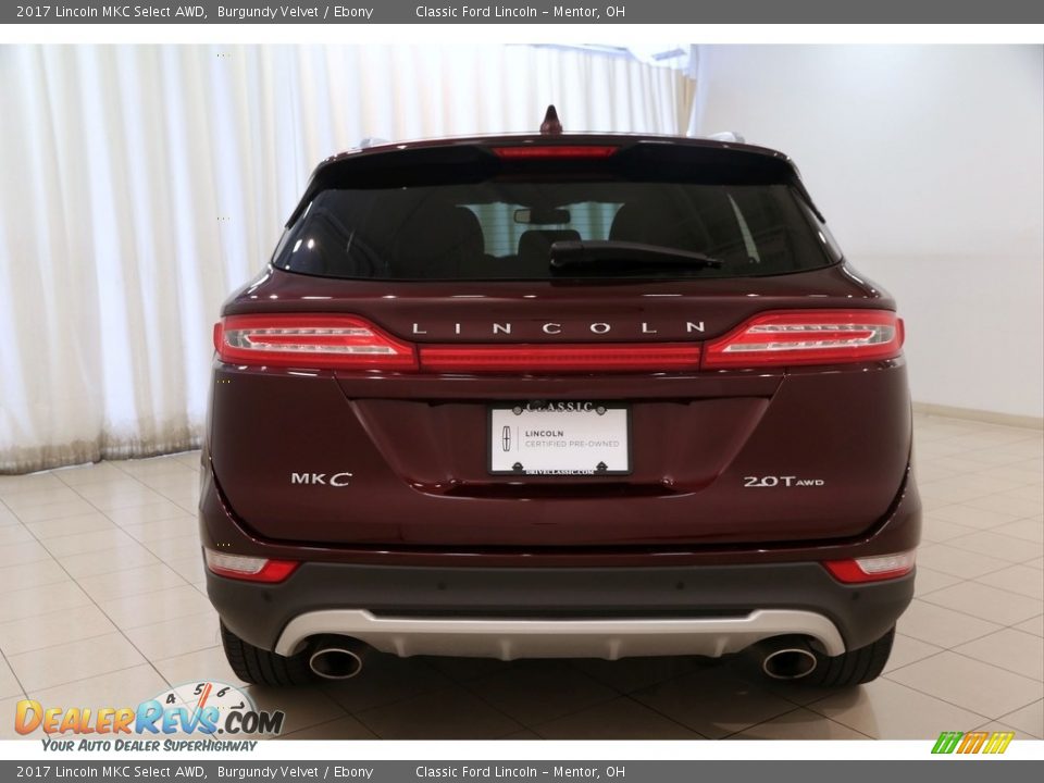 2017 Lincoln MKC Select AWD Burgundy Velvet / Ebony Photo #26