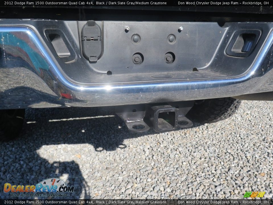 2012 Dodge Ram 1500 Outdoorsman Quad Cab 4x4 Black / Dark Slate Gray/Medium Graystone Photo #25