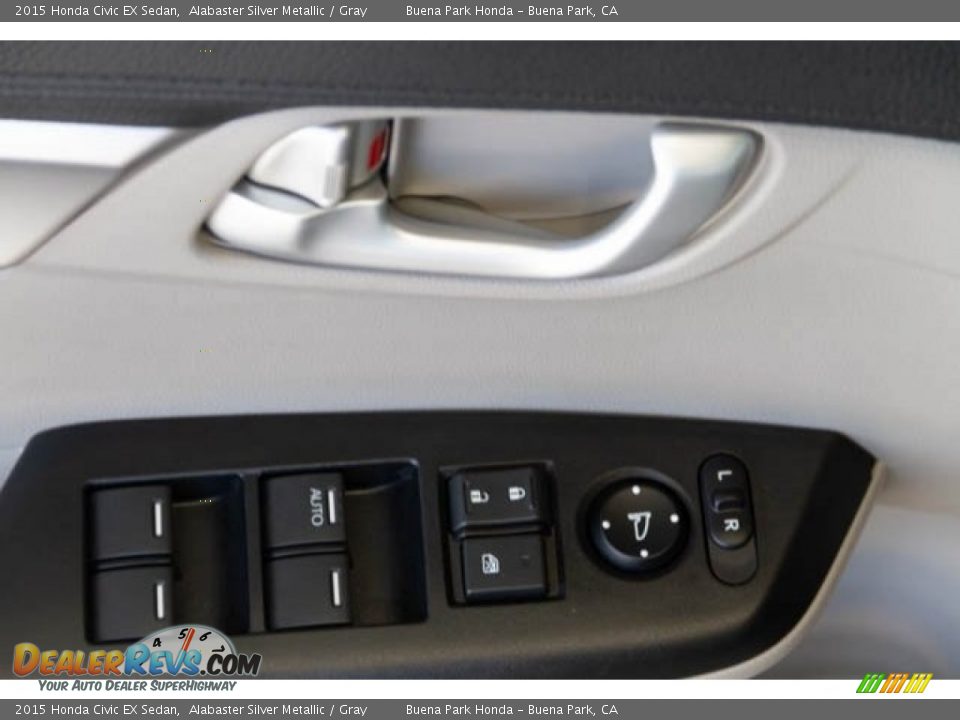 2015 Honda Civic EX Sedan Alabaster Silver Metallic / Gray Photo #30