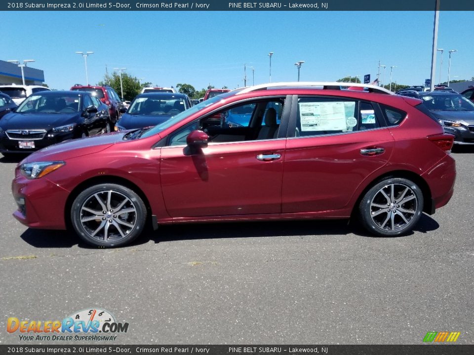 2018 Subaru Impreza 2.0i Limited 5-Door Crimson Red Pearl / Ivory Photo #4