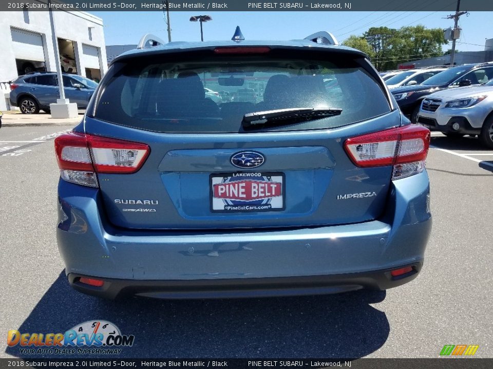 2018 Subaru Impreza 2.0i Limited 5-Door Heritage Blue Metallic / Black Photo #5