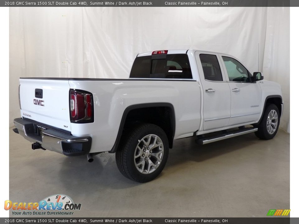 2018 GMC Sierra 1500 SLT Double Cab 4WD Summit White / Dark Ash/Jet Black Photo #2