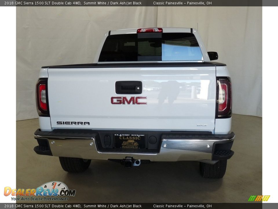 2018 GMC Sierra 1500 SLT Double Cab 4WD Summit White / Dark Ash/Jet Black Photo #3