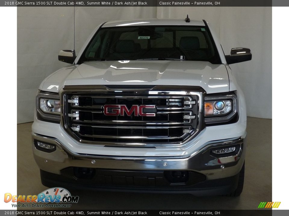 2018 GMC Sierra 1500 SLT Double Cab 4WD Summit White / Dark Ash/Jet Black Photo #4