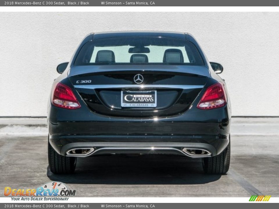 2018 Mercedes-Benz C 300 Sedan Black / Black Photo #4