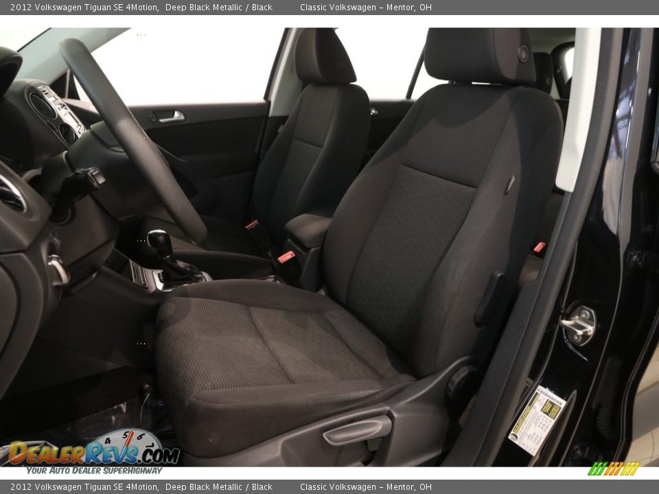 2012 Volkswagen Tiguan SE 4Motion Deep Black Metallic / Black Photo #5