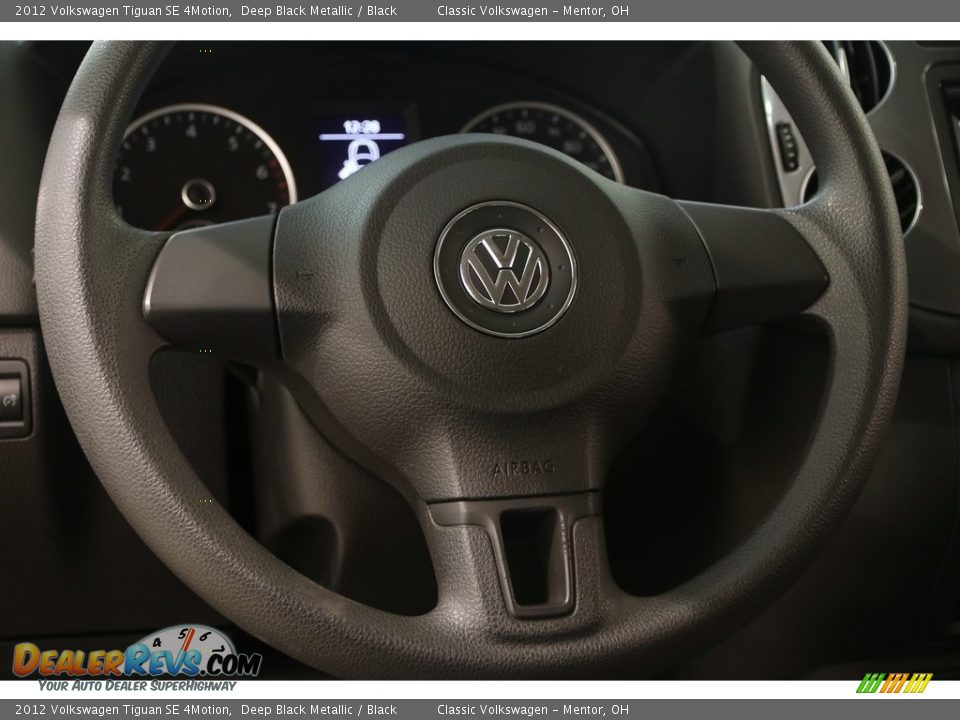 2012 Volkswagen Tiguan SE 4Motion Deep Black Metallic / Black Photo #6