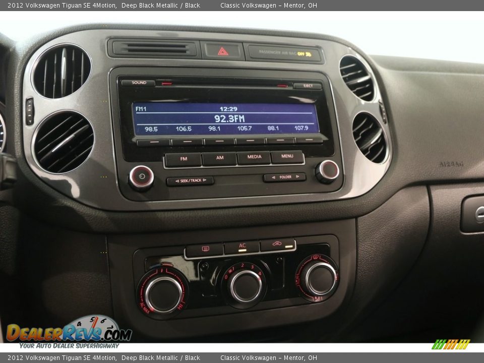 2012 Volkswagen Tiguan SE 4Motion Deep Black Metallic / Black Photo #8