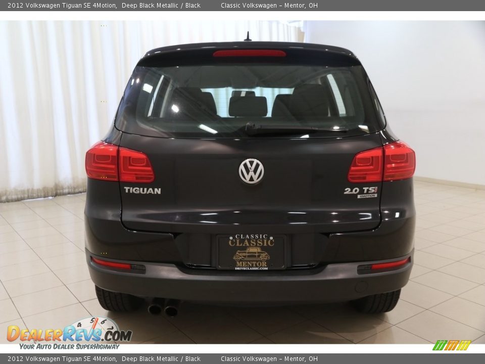 2012 Volkswagen Tiguan SE 4Motion Deep Black Metallic / Black Photo #14