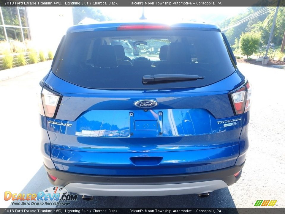 2018 Ford Escape Titanium 4WD Lightning Blue / Charcoal Black Photo #3