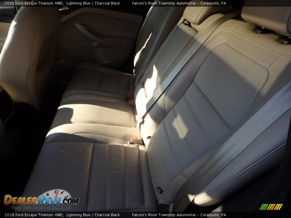 2018 Ford Escape Titanium 4WD Lightning Blue / Charcoal Black Photo #16