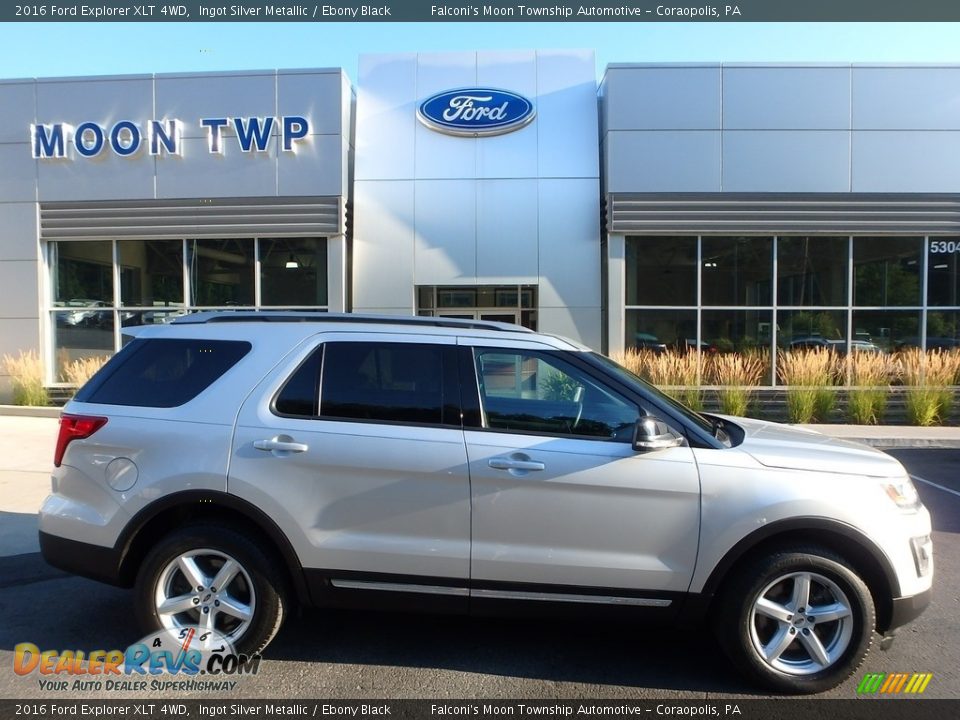 2016 Ford Explorer XLT 4WD Ingot Silver Metallic / Ebony Black Photo #1