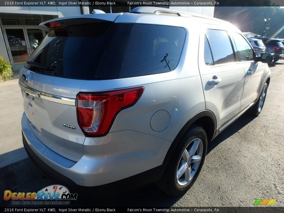2016 Ford Explorer XLT 4WD Ingot Silver Metallic / Ebony Black Photo #2