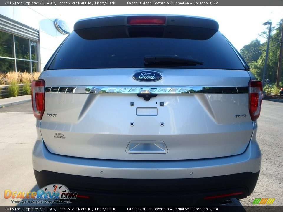 2016 Ford Explorer XLT 4WD Ingot Silver Metallic / Ebony Black Photo #3