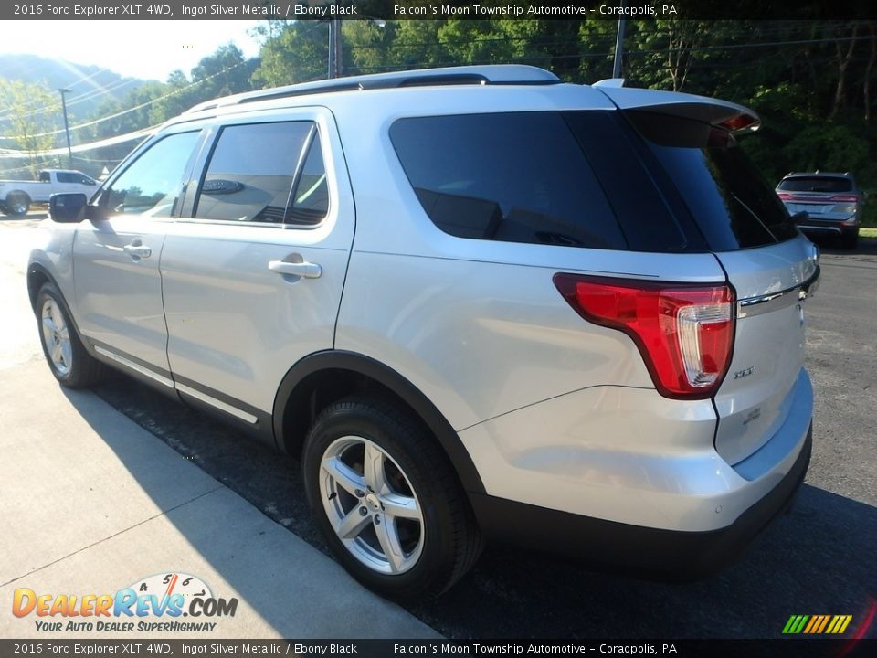 2016 Ford Explorer XLT 4WD Ingot Silver Metallic / Ebony Black Photo #5