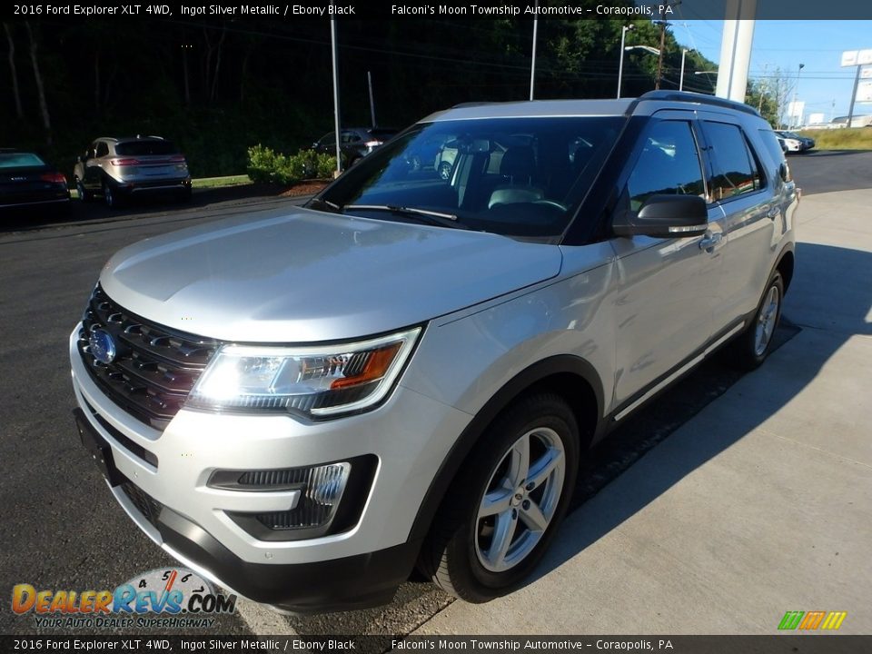 2016 Ford Explorer XLT 4WD Ingot Silver Metallic / Ebony Black Photo #7