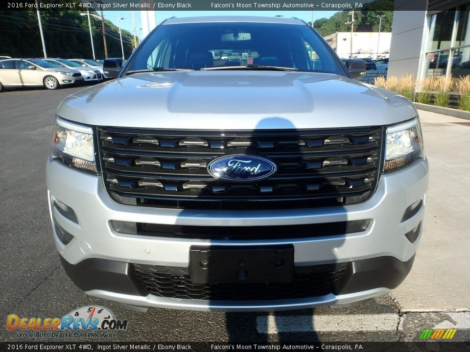 2016 Ford Explorer XLT 4WD Ingot Silver Metallic / Ebony Black Photo #8