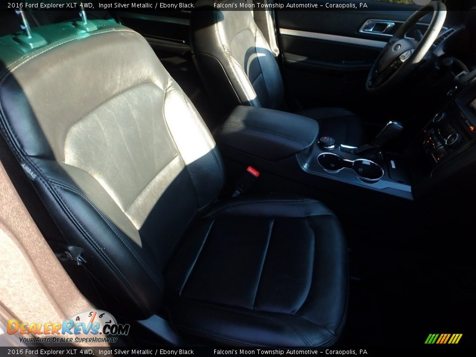 2016 Ford Explorer XLT 4WD Ingot Silver Metallic / Ebony Black Photo #11
