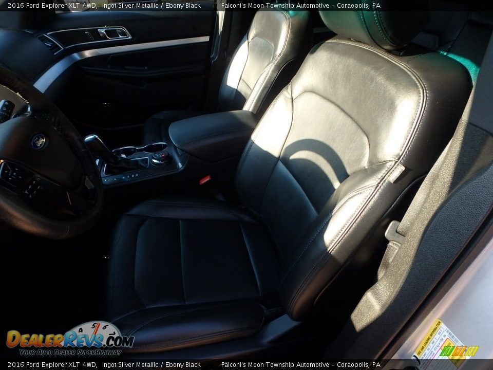 2016 Ford Explorer XLT 4WD Ingot Silver Metallic / Ebony Black Photo #16