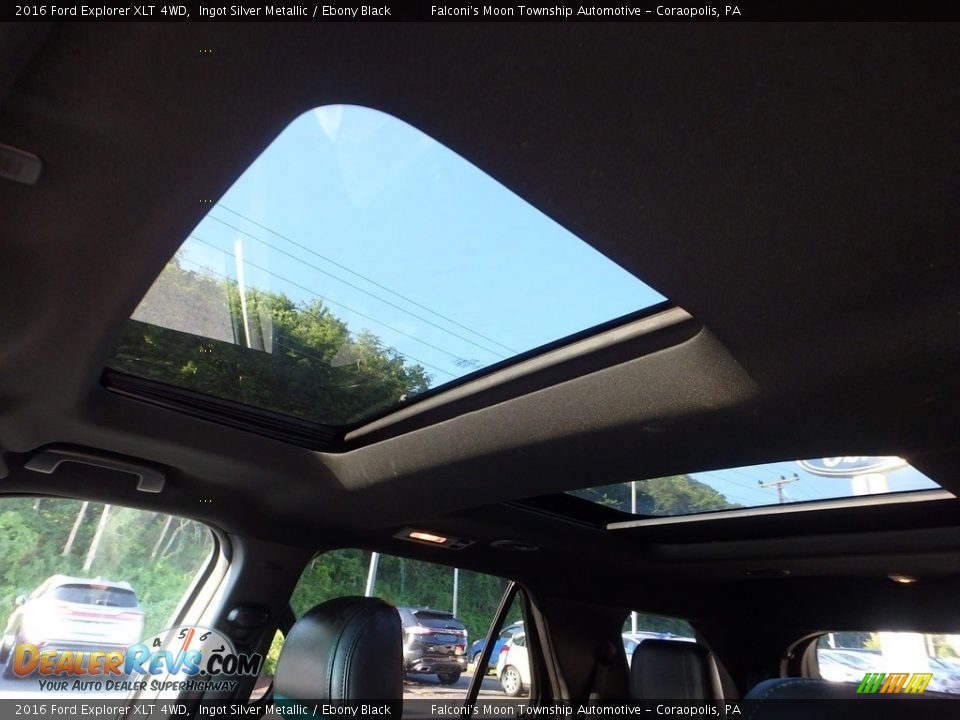 2016 Ford Explorer XLT 4WD Ingot Silver Metallic / Ebony Black Photo #20