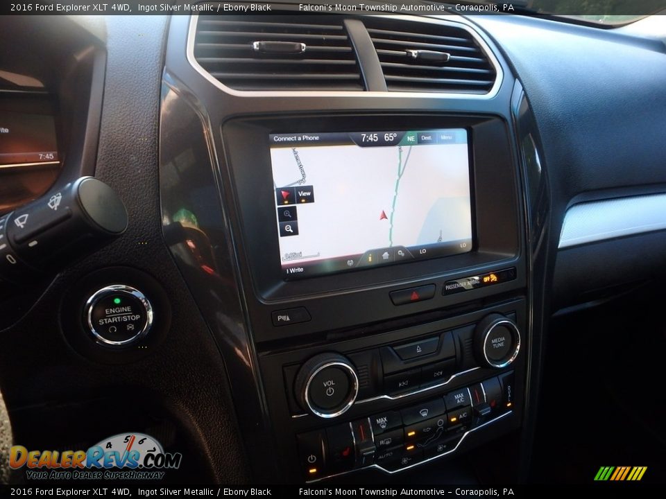 2016 Ford Explorer XLT 4WD Ingot Silver Metallic / Ebony Black Photo #22