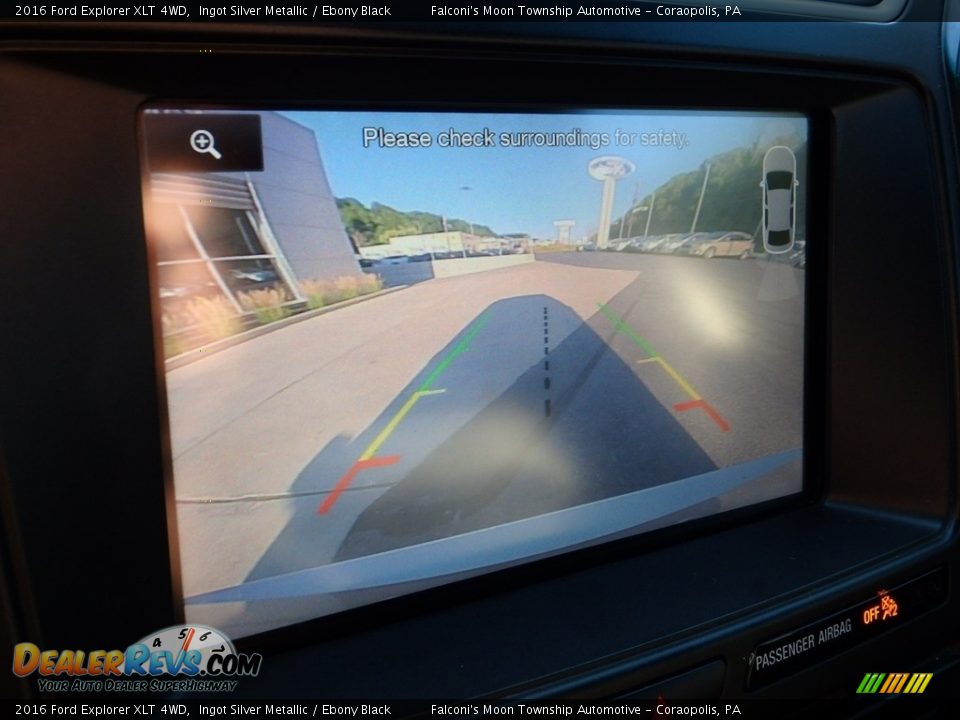2016 Ford Explorer XLT 4WD Ingot Silver Metallic / Ebony Black Photo #25