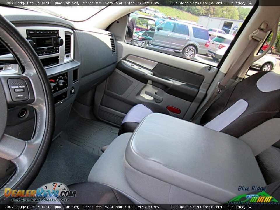 2007 Dodge Ram 1500 SLT Quad Cab 4x4 Inferno Red Crystal Pearl / Medium Slate Gray Photo #20