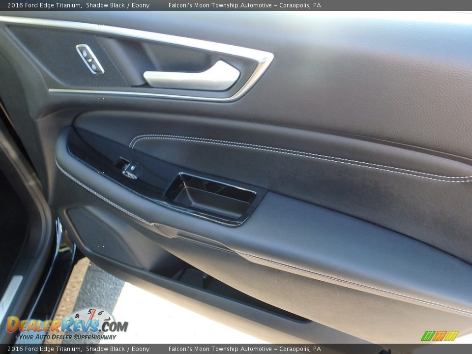 2016 Ford Edge Titanium Shadow Black / Ebony Photo #14