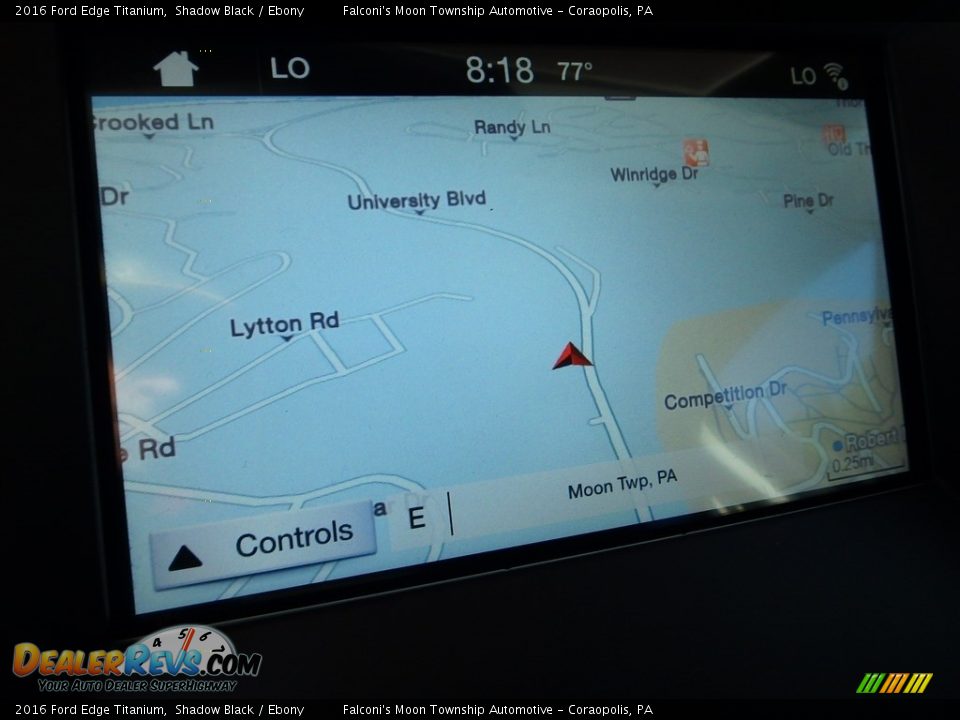 2016 Ford Edge Titanium Shadow Black / Ebony Photo #21