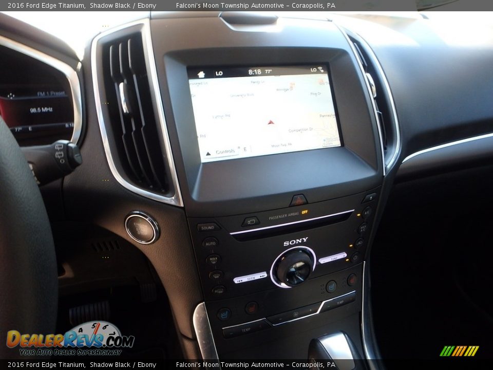 2016 Ford Edge Titanium Shadow Black / Ebony Photo #22