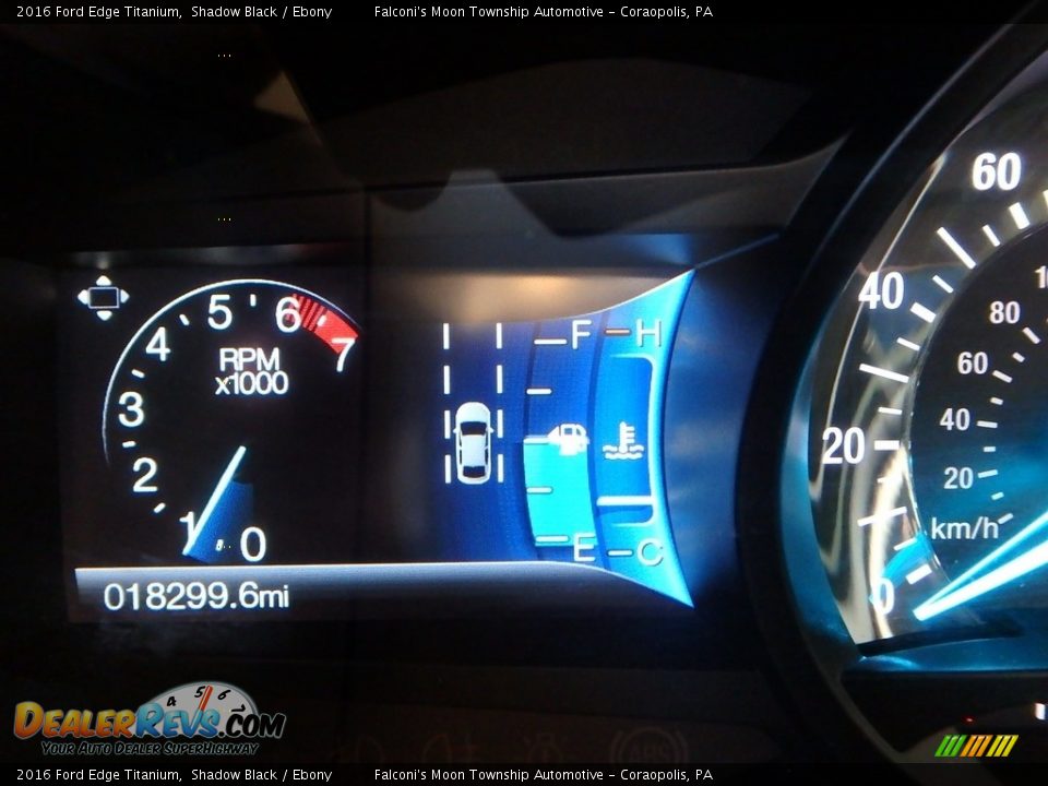 2016 Ford Edge Titanium Shadow Black / Ebony Photo #24