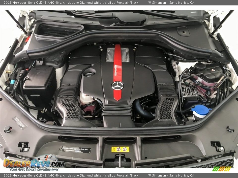 2018 Mercedes-Benz GLE 43 AMG 4Matic 3.0 Liter AMG DI biturbo DOHC 24-Valve VVT V6 Engine Photo #8