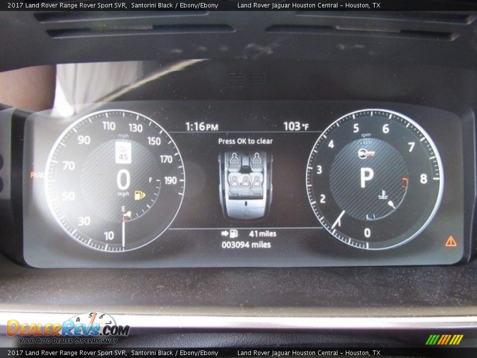 2017 Land Rover Range Rover Sport SVR Gauges Photo #28
