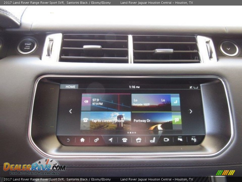 2017 Land Rover Range Rover Sport SVR Santorini Black / Ebony/Ebony Photo #29