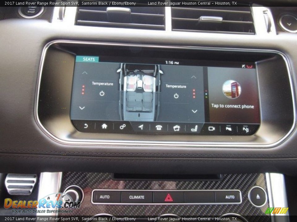 2017 Land Rover Range Rover Sport SVR Santorini Black / Ebony/Ebony Photo #34