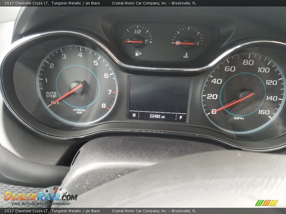 2017 Chevrolet Cruze LT Tungsten Metallic / Jet Black Photo #14