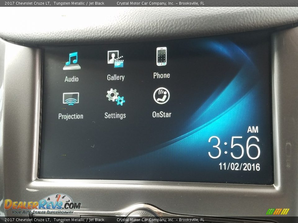 2017 Chevrolet Cruze LT Tungsten Metallic / Jet Black Photo #15