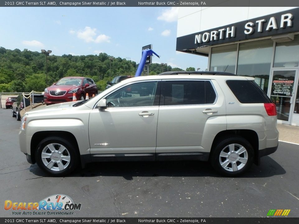 2013 GMC Terrain SLT AWD Champagne Silver Metallic / Jet Black Photo #14