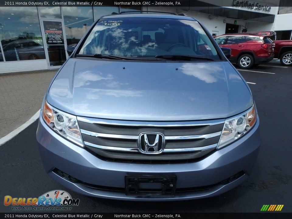 2011 Honda Odyssey EX Celestial Blue Metallic / Gray Photo #2