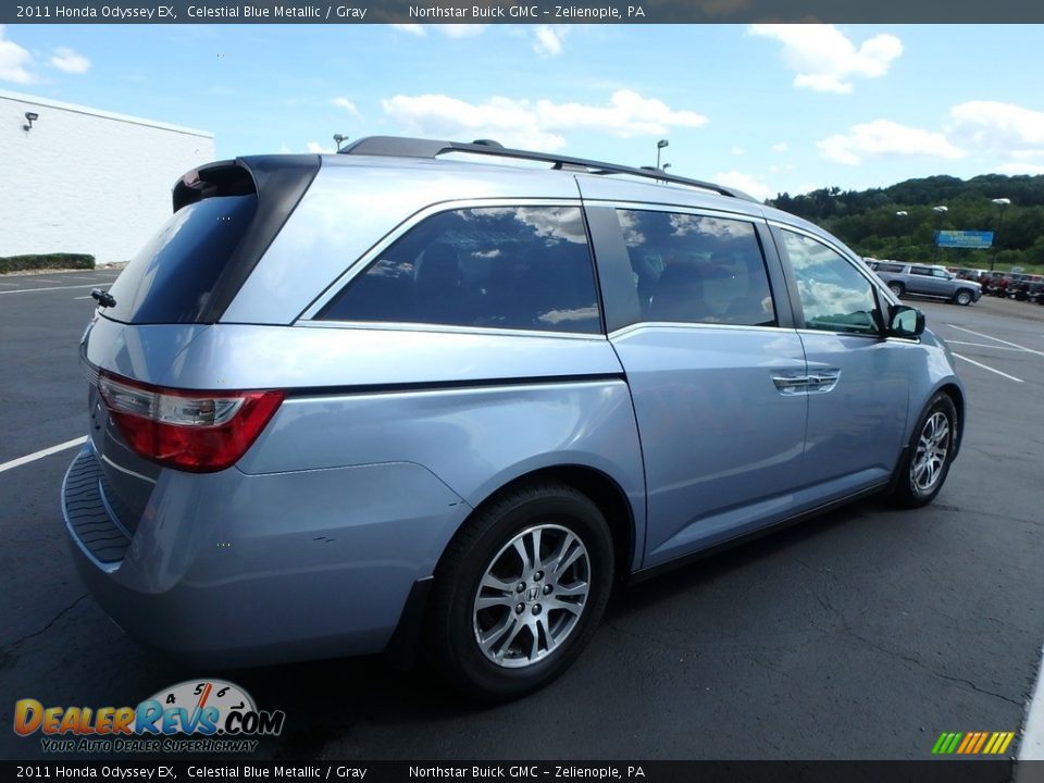 2011 Honda Odyssey EX Celestial Blue Metallic / Gray Photo #5