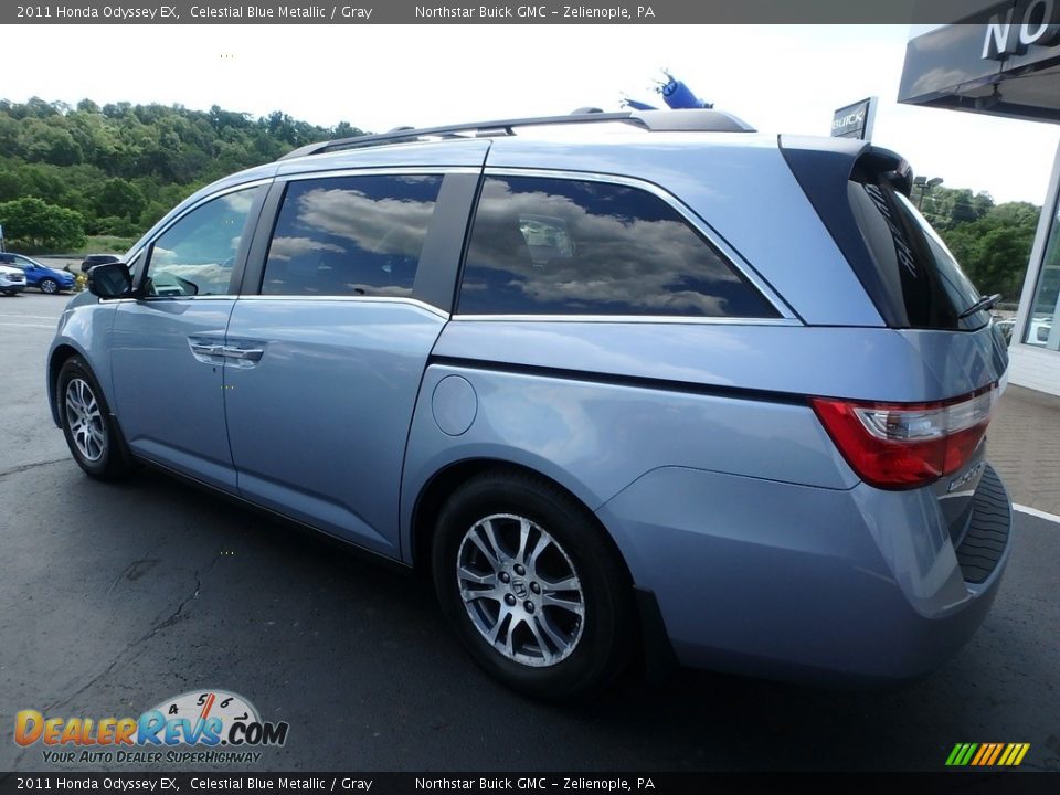 2011 Honda Odyssey EX Celestial Blue Metallic / Gray Photo #8