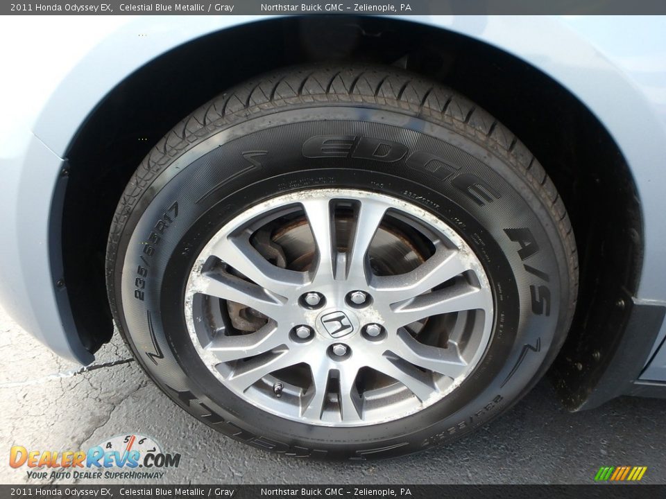 2011 Honda Odyssey EX Celestial Blue Metallic / Gray Photo #10