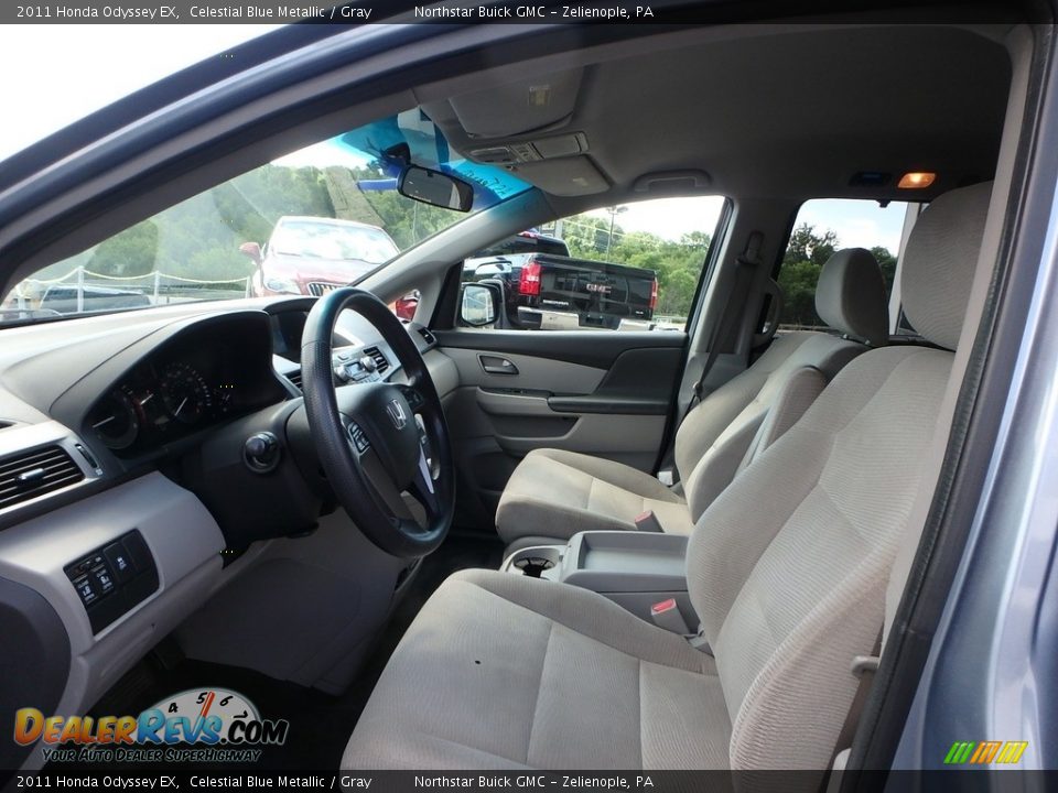 2011 Honda Odyssey EX Celestial Blue Metallic / Gray Photo #11