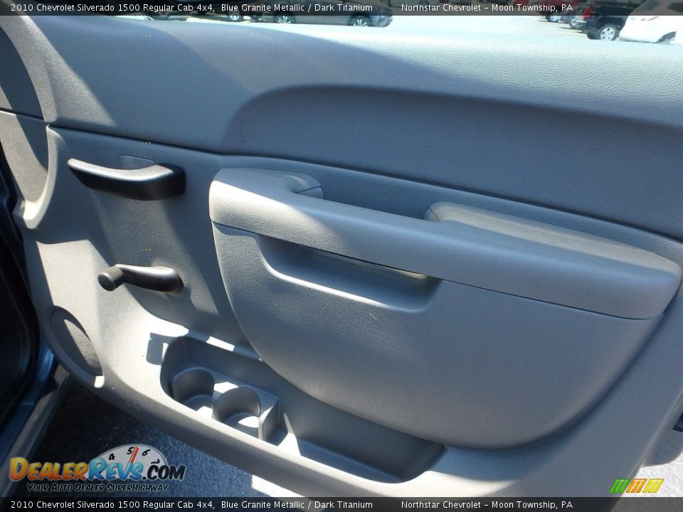 2010 Chevrolet Silverado 1500 Regular Cab 4x4 Blue Granite Metallic / Dark Titanium Photo #20