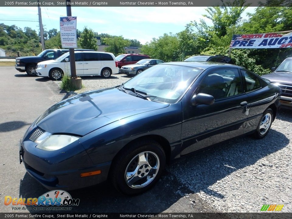 2005 Pontiac Sunfire Coupe Steel Blue Metallic / Graphite Photo #1