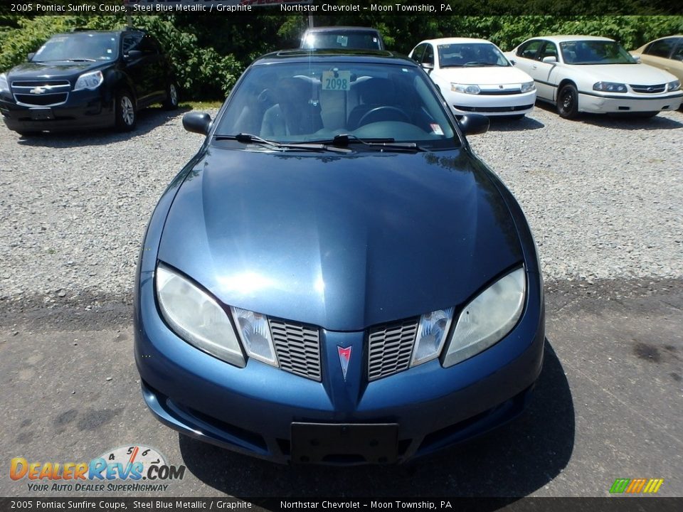 2005 Pontiac Sunfire Coupe Steel Blue Metallic / Graphite Photo #6