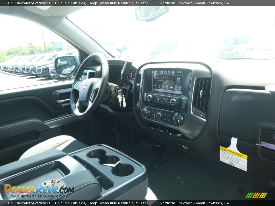 2019 Chevrolet Silverado LD LT Double Cab 4x4 Deep Ocean Blue Metallic / Jet Black Photo #11
